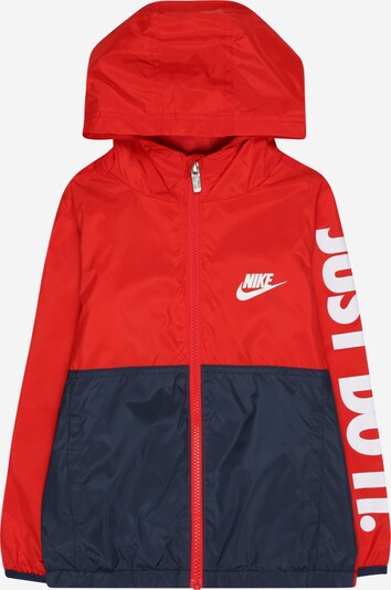 Nike Sportswear Tussenjas 'WINDRUNNER' in de kleur Nachtblauw / Rood / Wit, Productweergave