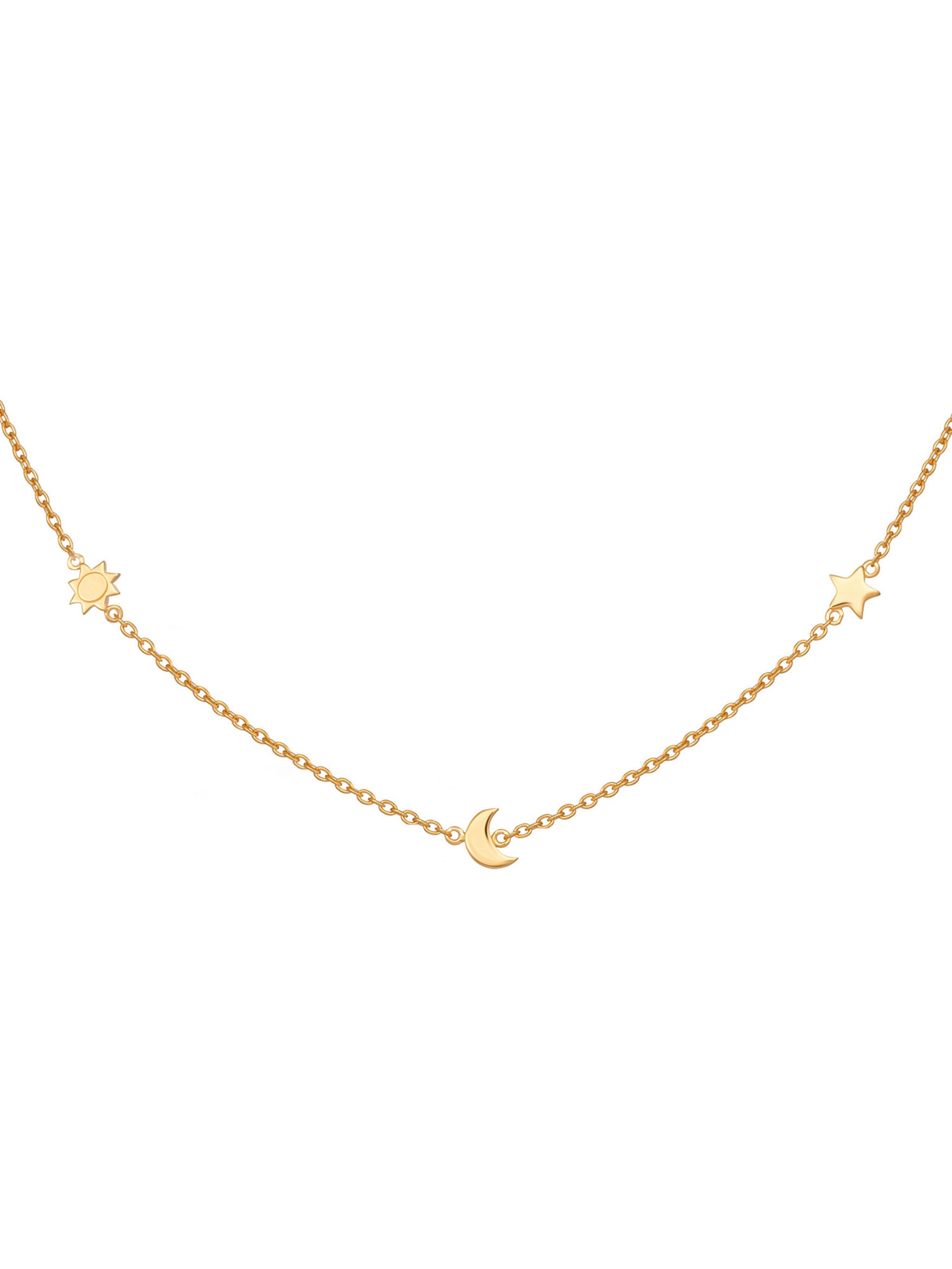 Chaîne caï en or : devant