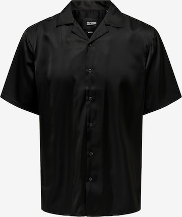 Only & Sons Regular Fit Hemd 'ANTOS' in Schwarz: predná strana