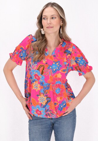 usha FESTIVAL Blouse in Roze: voorkant