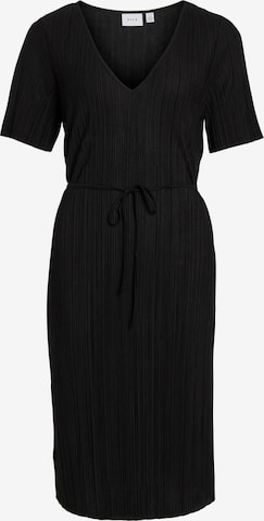 VILA Obleka 'PLISA' | črna barva: sprednja stran