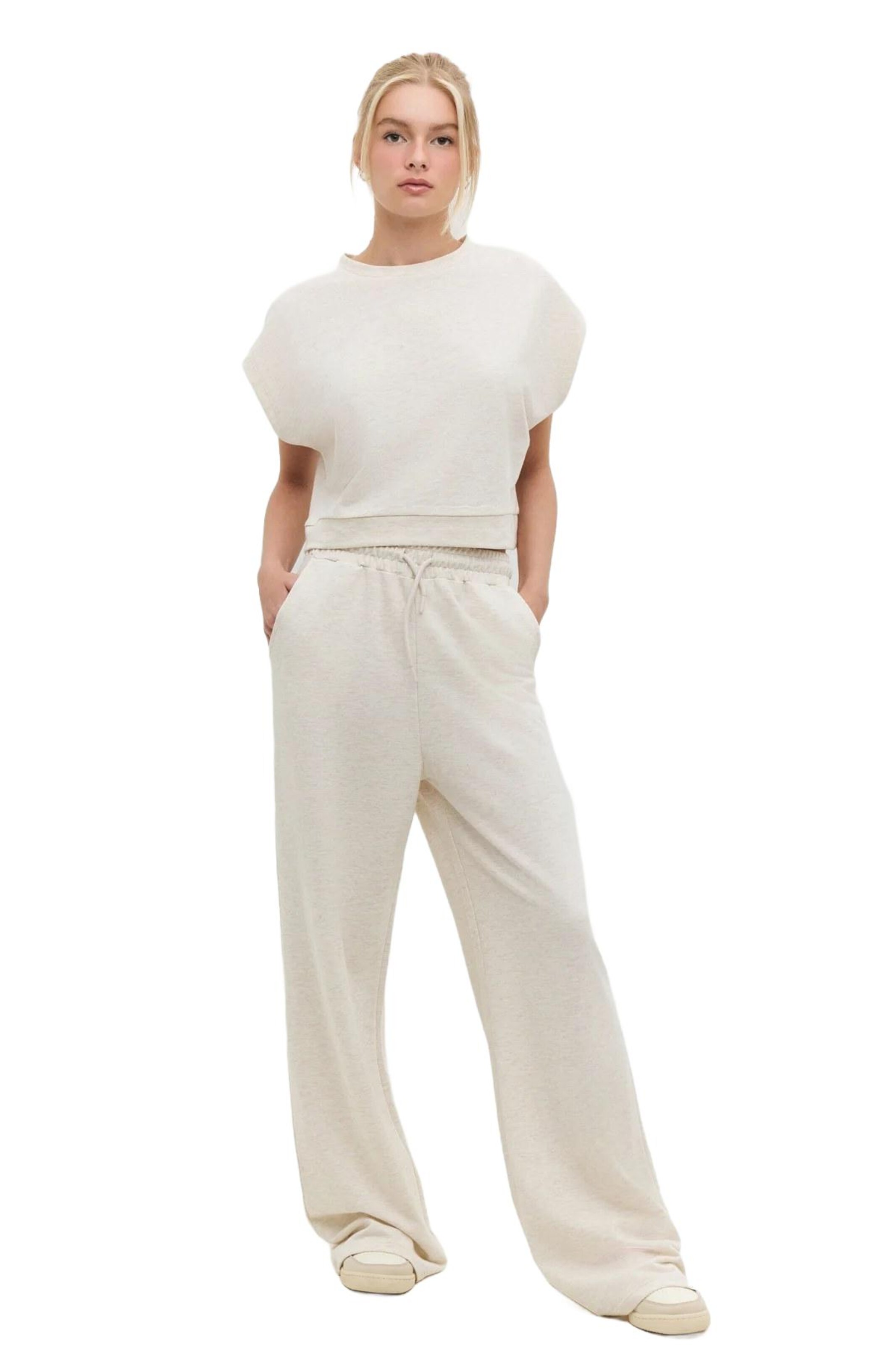 No Matter What Loose fit Pants in Beige