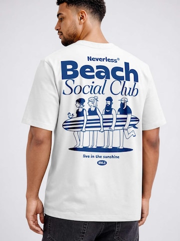 Neverless Shirt 'Beach Social Club' in White
