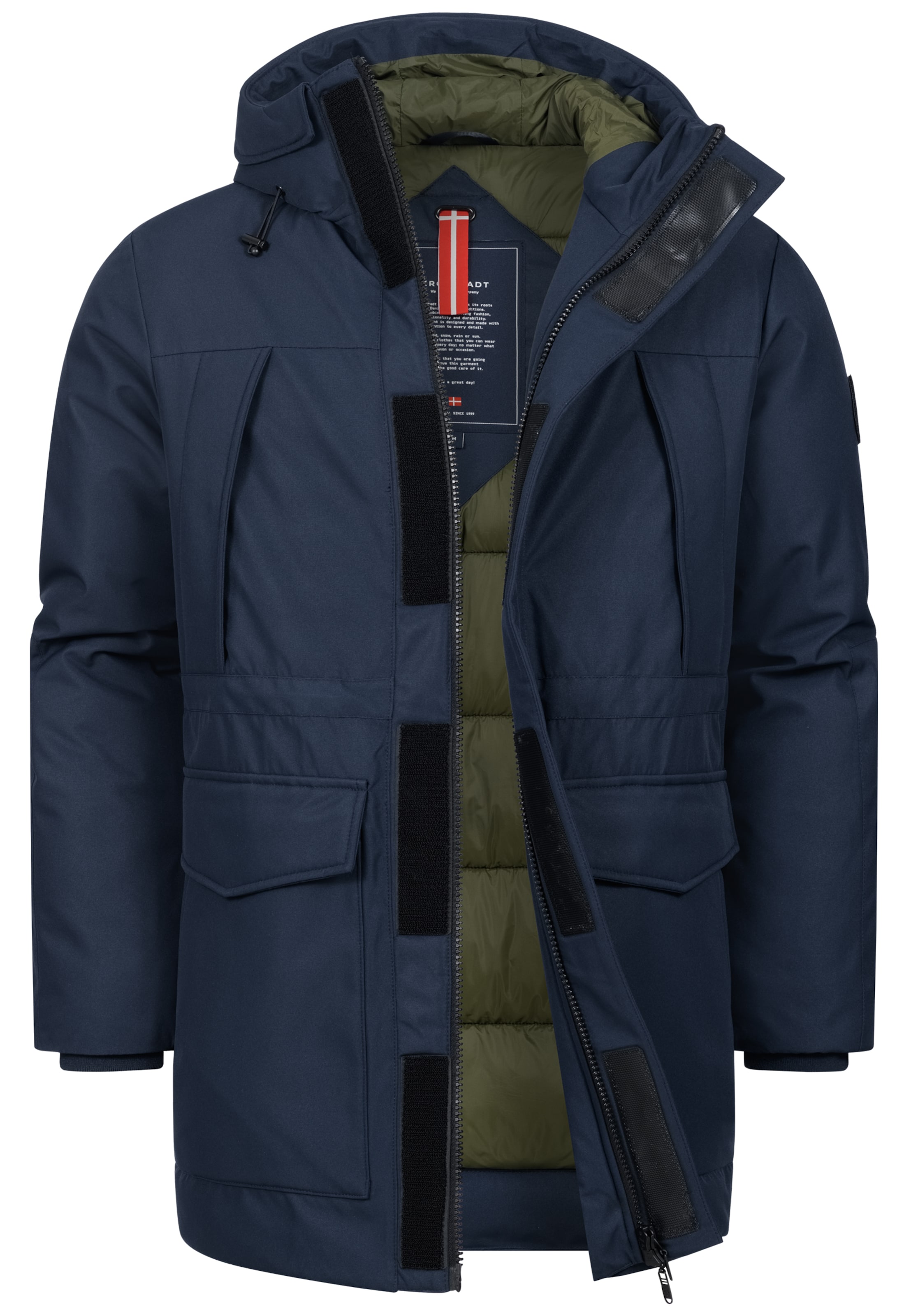 Kronstadt Winter jacket 'Sutton' in Blue: front