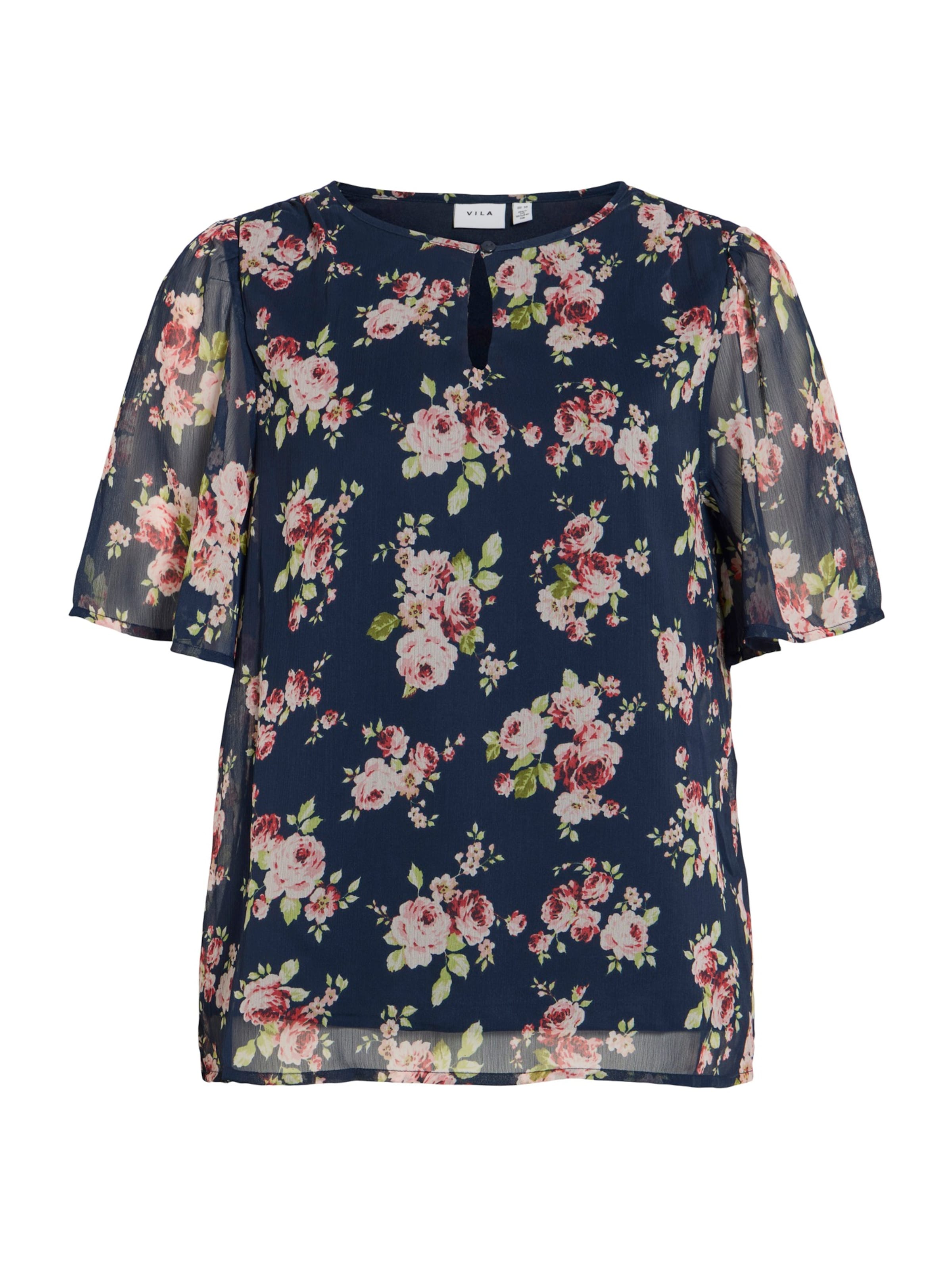 VILA Bluzka 'VIEMMAl' w kolorze niebieski: przód