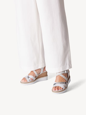 TAMARIS Strap Sandals in White: front