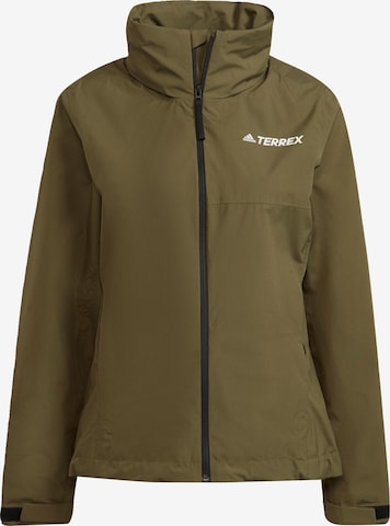 ADIDAS TERREX Outdoor Jacket 'Multi Primegreen' in Green: front