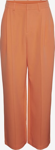 Wide Leg Pantalon à plis 'Larissa Wehr' SOMETHINGNEW en orange : devant