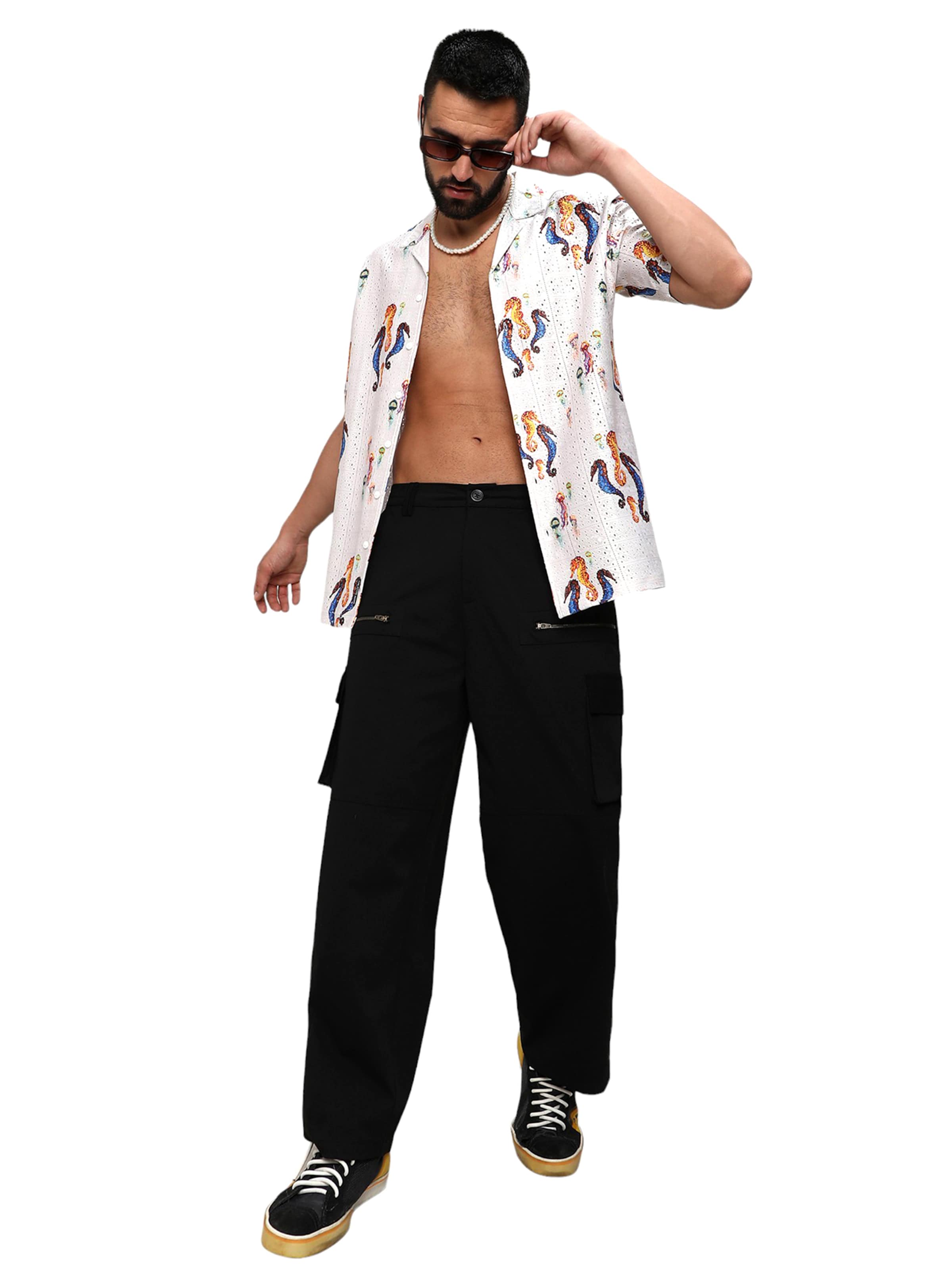 Campus Sutra Klasický střih Košile 'Titus' – bílá