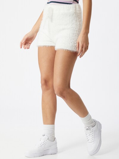Miss Selfridge Hose 'EYELASH' in creme, Modelansicht