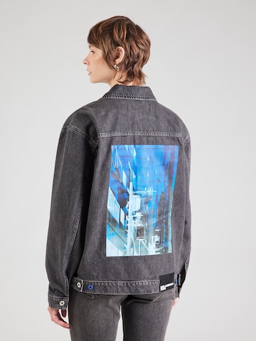 KARL LAGERFELD JEANS Tussenjas in Zwart: voorkant