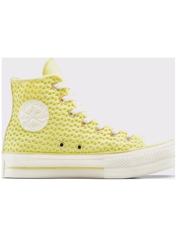 CONVERSE - Zapatillas deportivas altas 'Converse Chuck Taylor All Star Lift Platform Knit' en amarillo