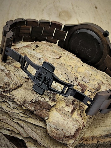 Holzwerk Analoguhr 'ERKNER'‌‌‌‌‌‌‌‌ in Braun