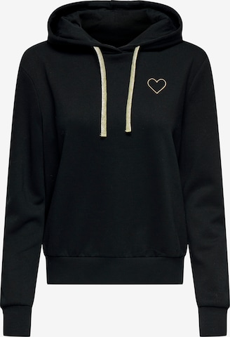 ONLY Sweatshirt 'ONLNoli' in Schwarz: Vorderseite