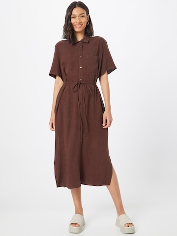 WEEKDAY Shirt Dress 'Cori' in Brown: front