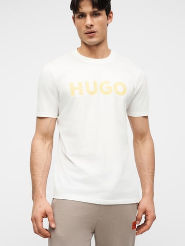 HUGO Μπλουζάκι 'Dulivio' σε μπεζ