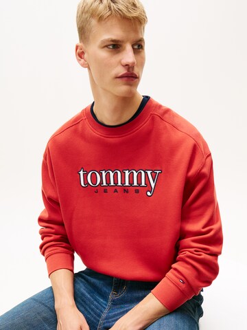 sarkans Tommy Jeans Sportisks džemperis '90S'