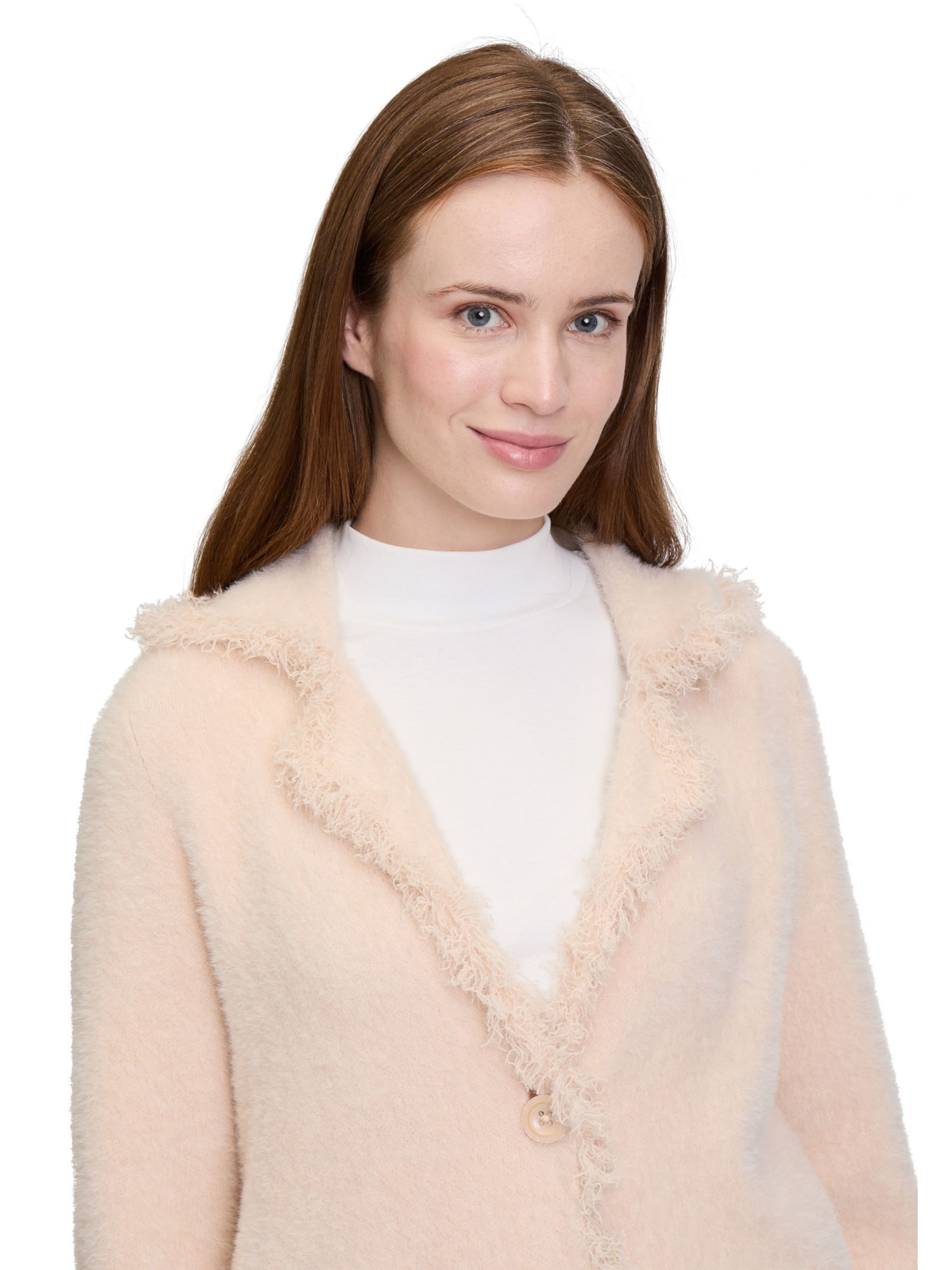 Cartoon Knit cardigan in Beige