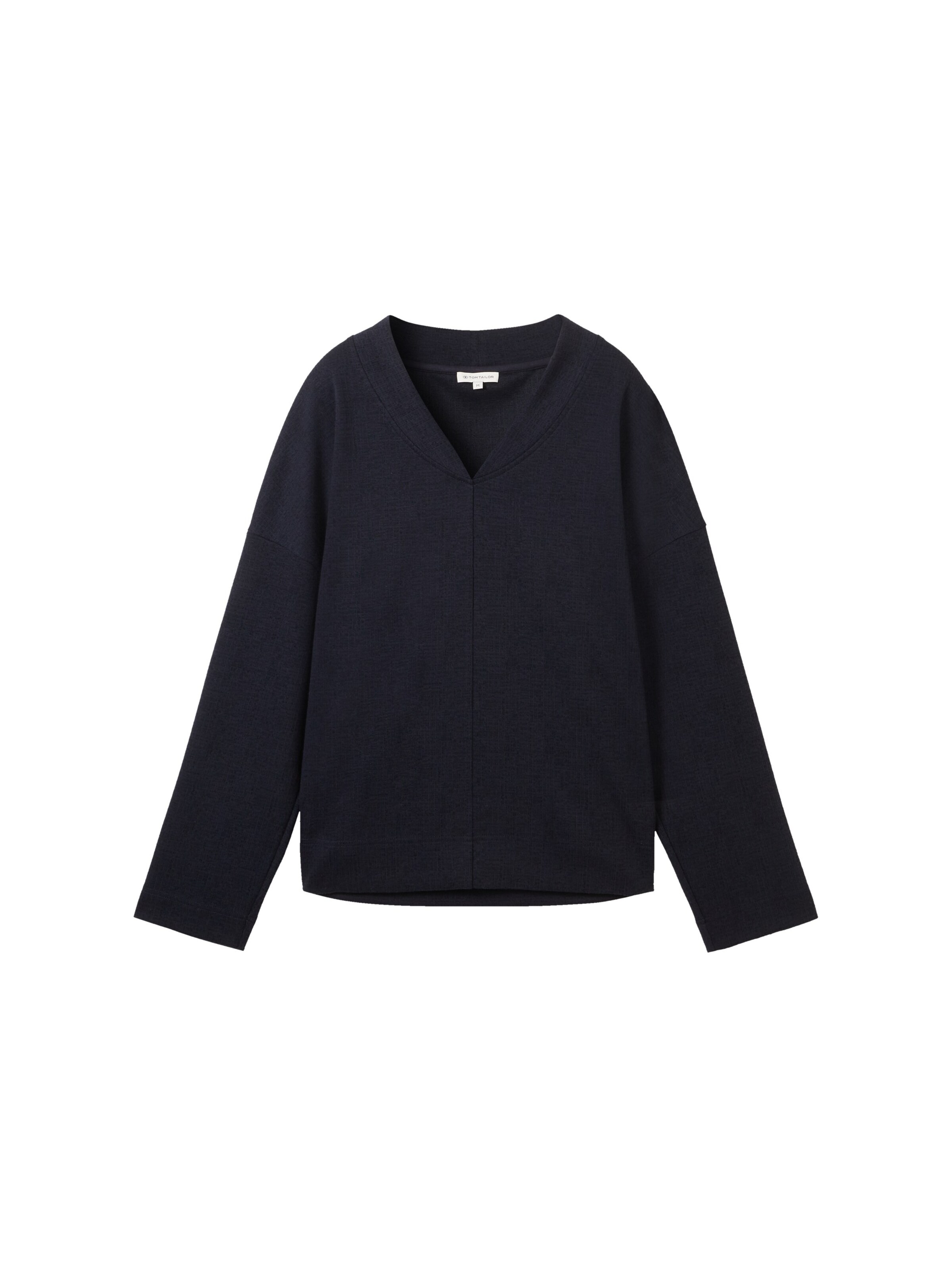 TOM TAILOR Sweatshirt in Black: front