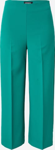 Lindex Regular Pleated Pants 'Lykke' in Green: front