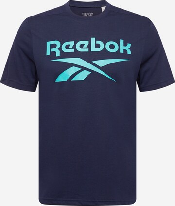 Reebok Funkční tričko 'Workout Ready' – modrá: přední strana