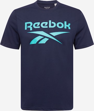 Reebok Sport Performance Shirt 'Workout Ready' in Blue: front