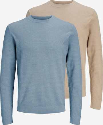 JACK & JONES Sweater 'Bluriley' in Blue: front