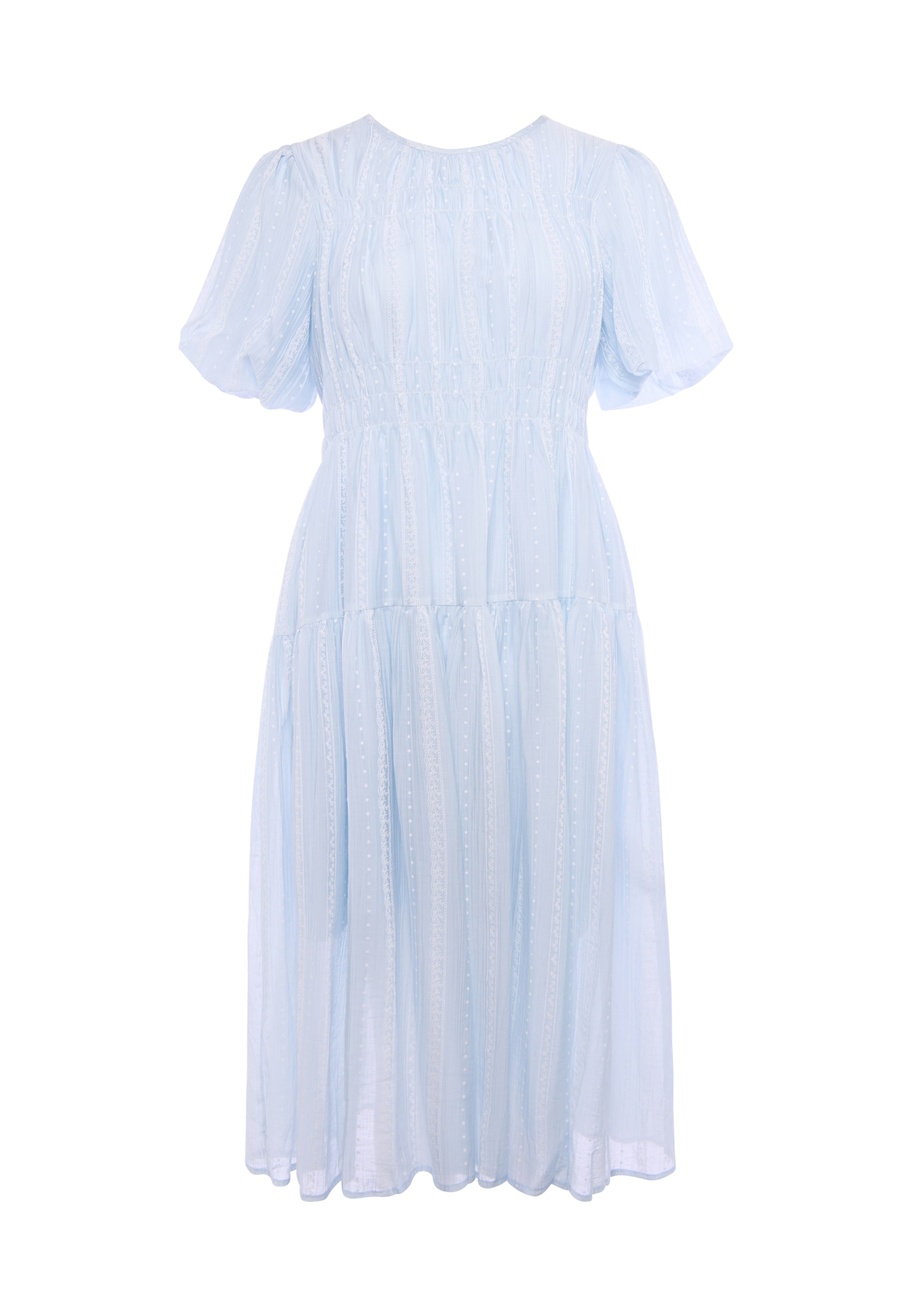 Usha - Vestido en azul: frente