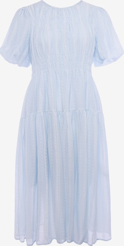 Usha - Vestido en azul: frente