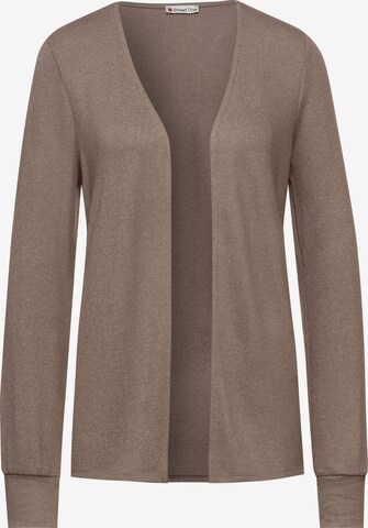 Cardigan STREET ONE en marron : devant