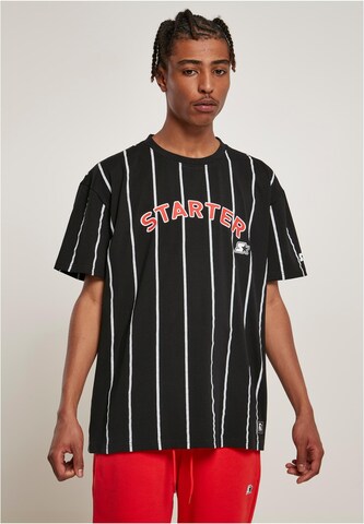 Starter Black Label T-Shirt in Schwarz: Vorderseite