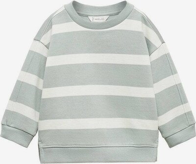 MANGO KIDS Sweatshirt 'Lines' in pastellgrün / weiß, Produktansicht