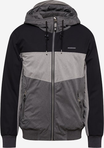 Ragwear Between-Season Jacket 'NOWY REMAKE' in Grey: front
