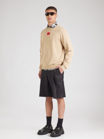 Sweat-shirt 'Diragol212' HUGO en beige
