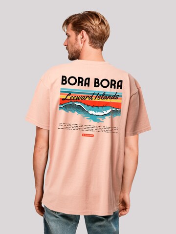F4NT4STIC T-Shirt 'Bora Bora Leewards Island' in Beige: Vorderseite
