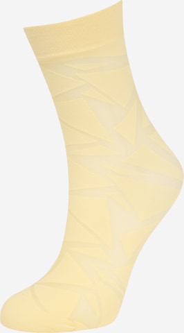 Chaussettes FALKE en jaune : devant