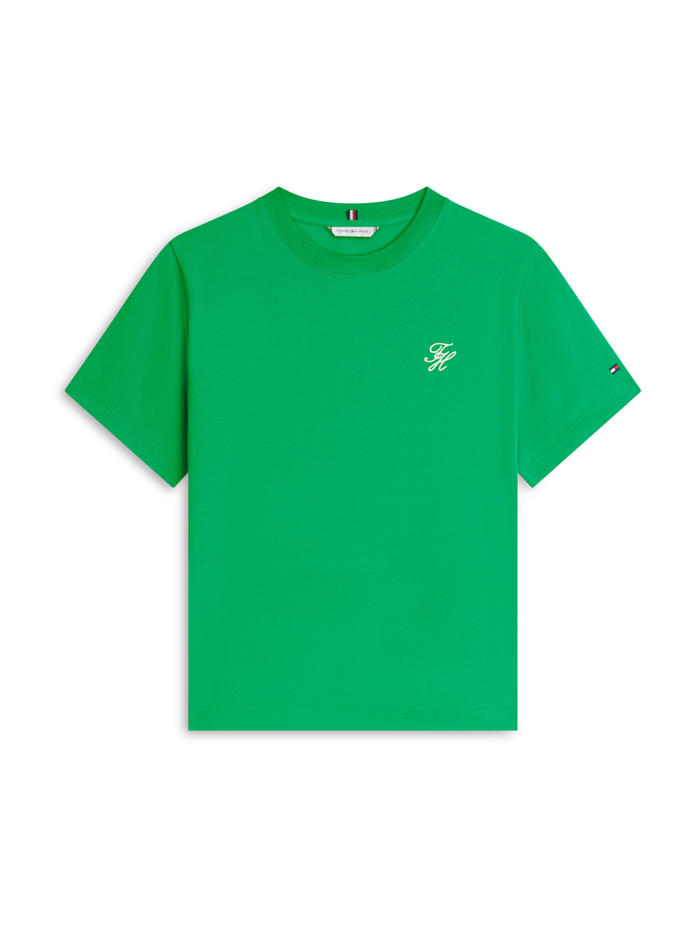 Tricou de la TOMMY HILFIGER pe verde: față
