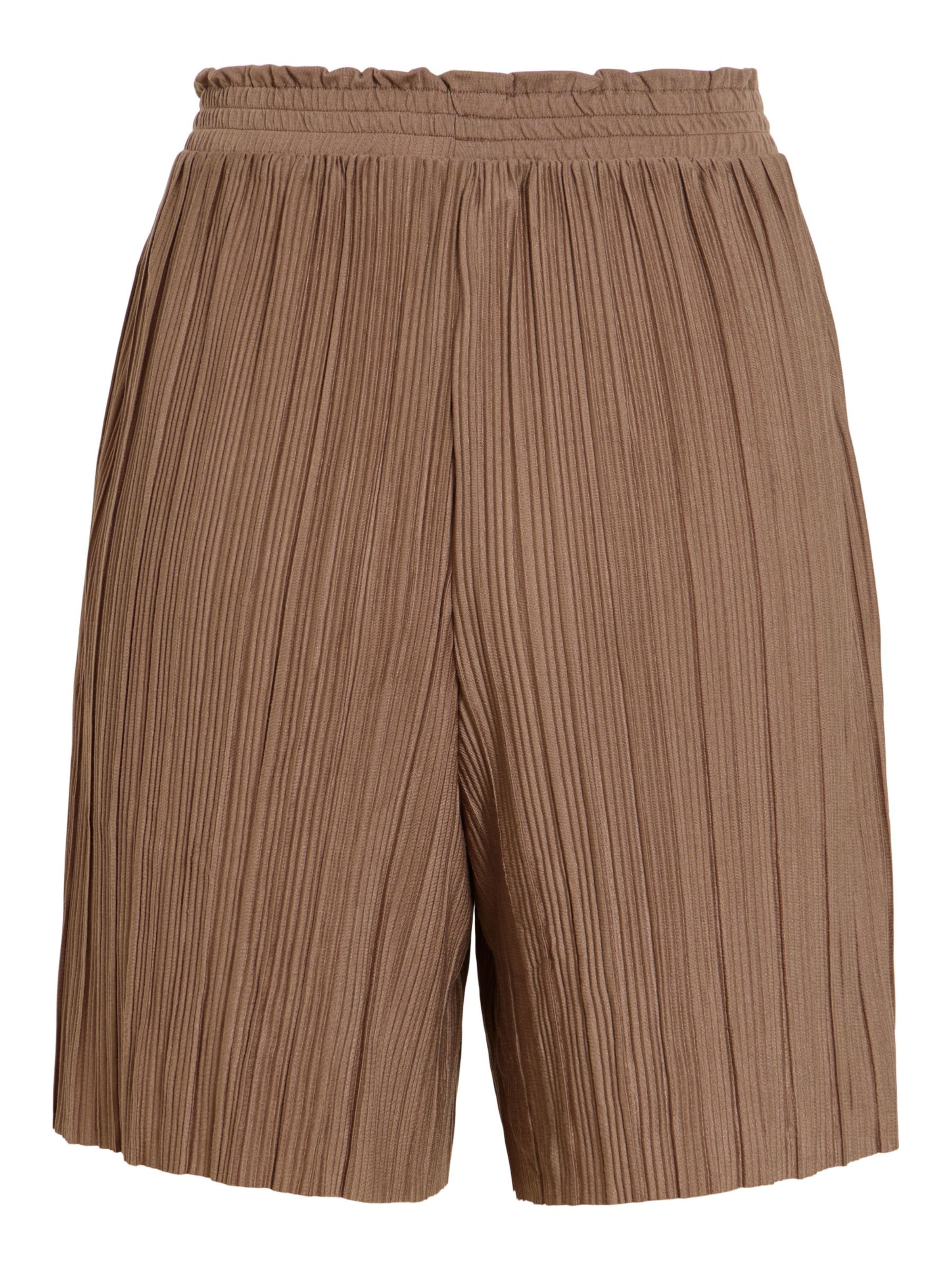 Regular Pantalon 'VIPlis' VILA en marron