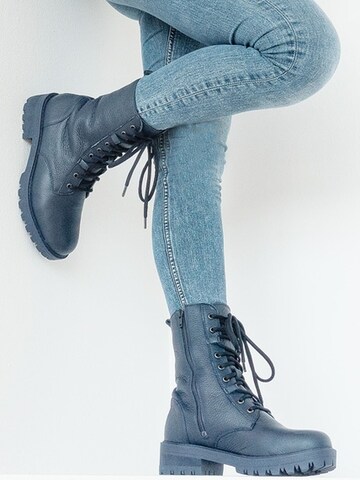 VITAFORM Ankle Boots in Blue: front