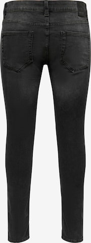 Only & Sons Skinny Jeans 'Warp' in Black