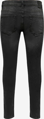 Only & Sons Skinny Jeans 'Warp' in Schwarz