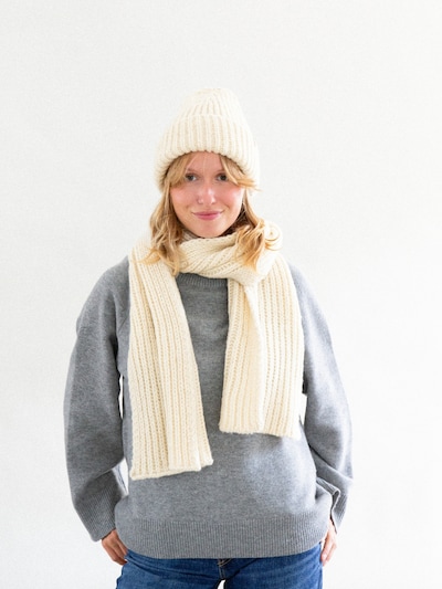 KOPYTO Schal 'UHU' in creme, Produktansicht