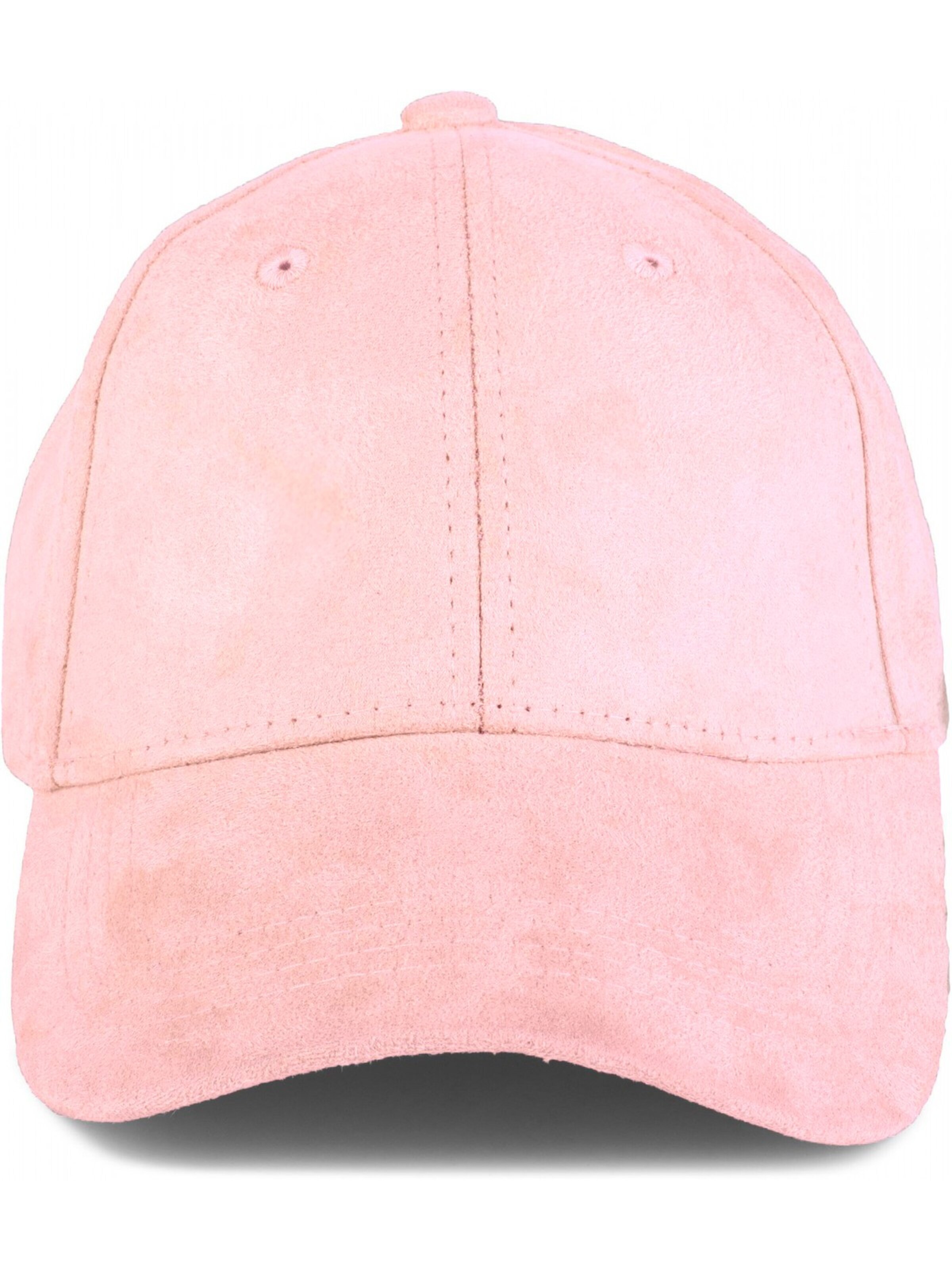 styleBREAKER Cap 'Cap in Wildleder Optik' in Pink