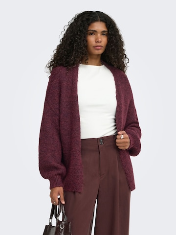ONLY Gebreid vest 'ONLNellie' in Rood: voorkant