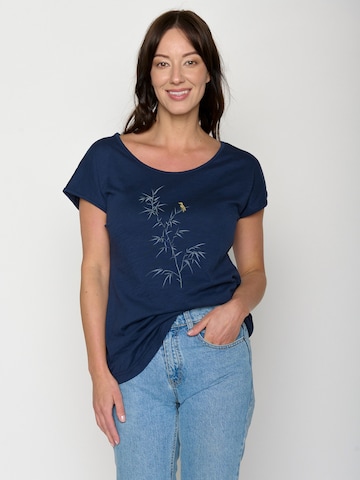 GREENBOMB Shirt 'Cool Dickybird' in Blauw: voorkant