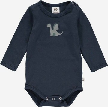 Tutina / body per bambino 'Langarm' di Müsli by GREEN COTTON in blu: frontale