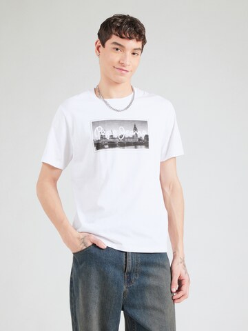 Pepe Jeans T-Shirt  'EMMETT' in Weiß: Vorderseite