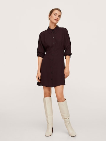 MANGO Shirt Dress 'Dresde' in Red