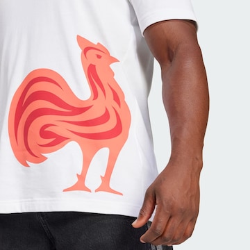 T-Shirt fonctionnel 'France' ADIDAS PERFORMANCE en blanc
