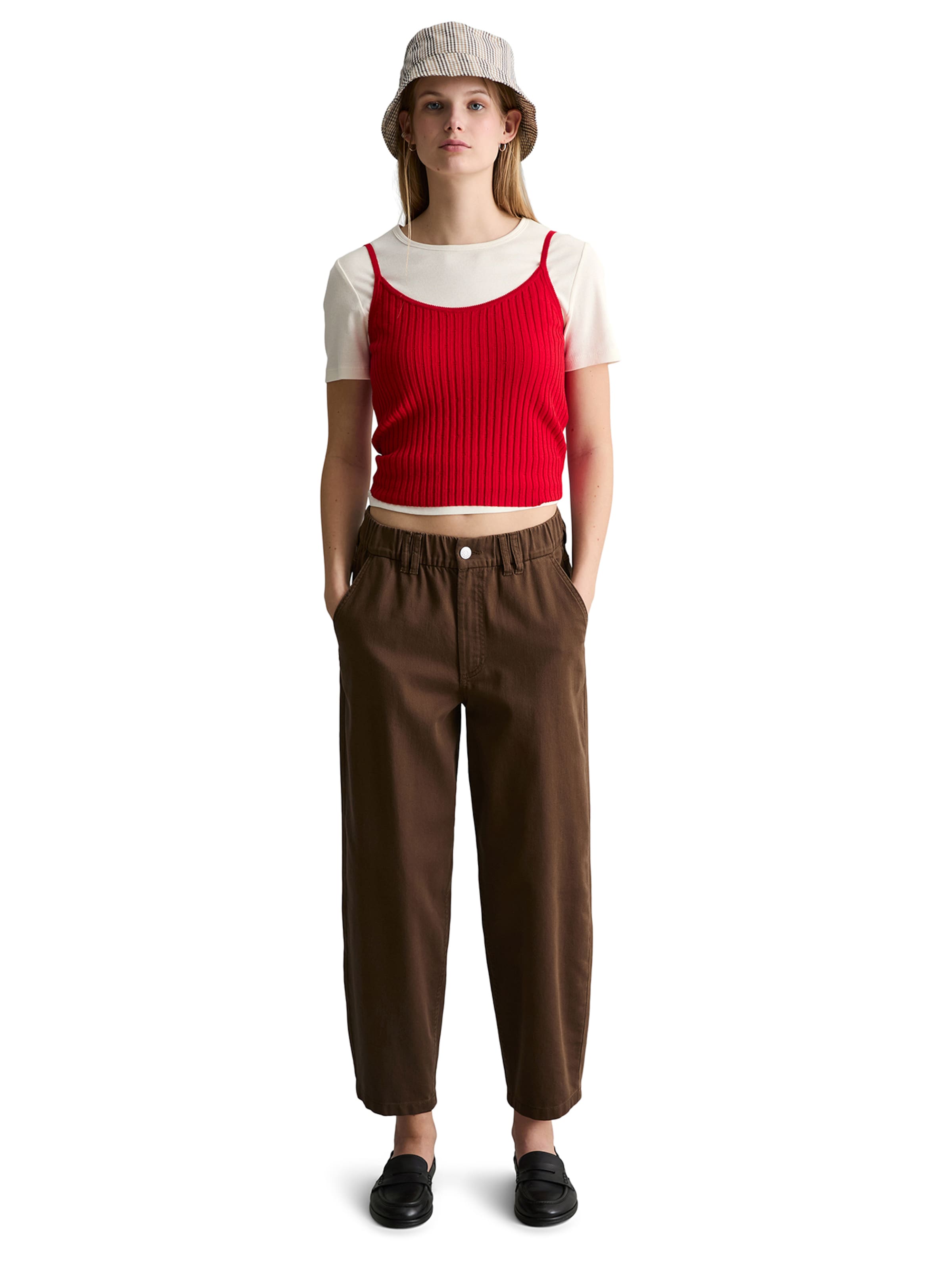 Barrel Pantalon Marc O'Polo DENIM en marron